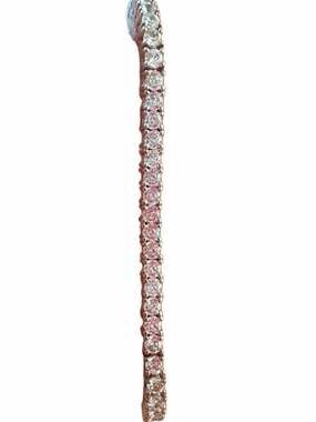 CZ 925 Vietnam Sterling Silver Round Cut CZ Tennis Bracelet